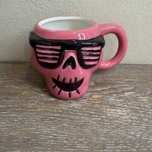 Pink Skull Mug with Sunglasses–Ceramic Coffee Cup (Hyde & EEK! Target Exclusive)
